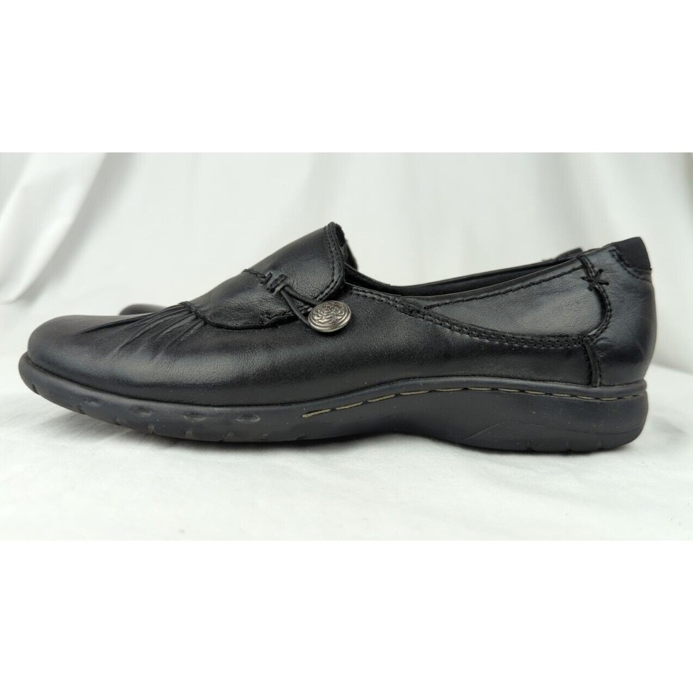 Cobb Hill New Balance Paulette Black Leather Slip On Shoes Loafers Comfort 6.5 - Picture 3 of 11